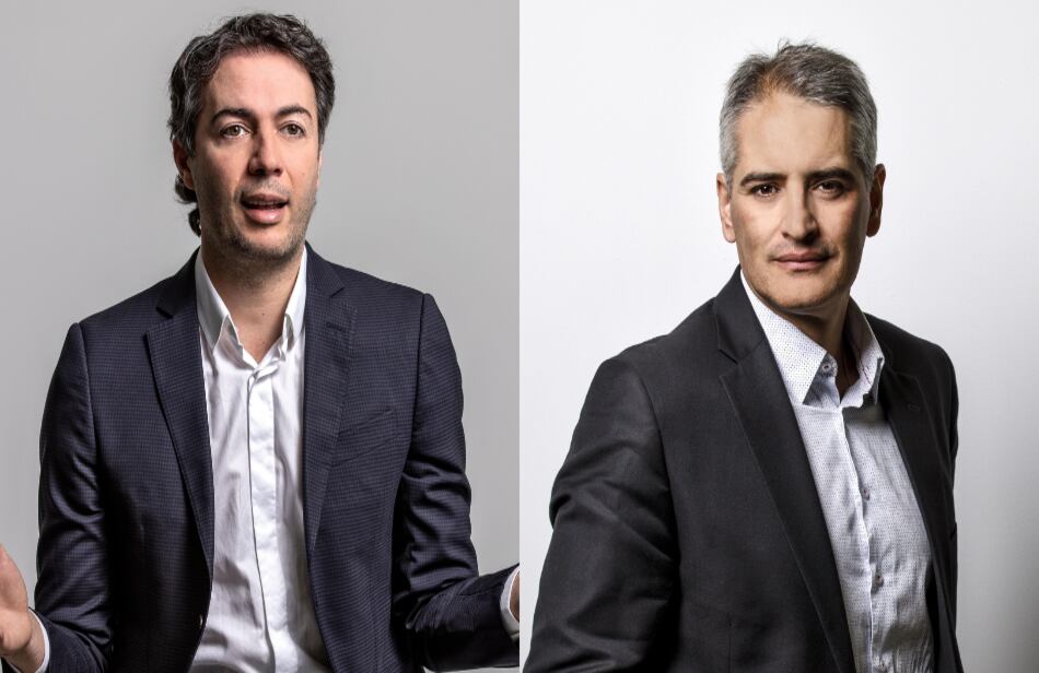 Exalcalde Daniel Quintero y Andrés Julián Rendón, gobernador de Antioquia.