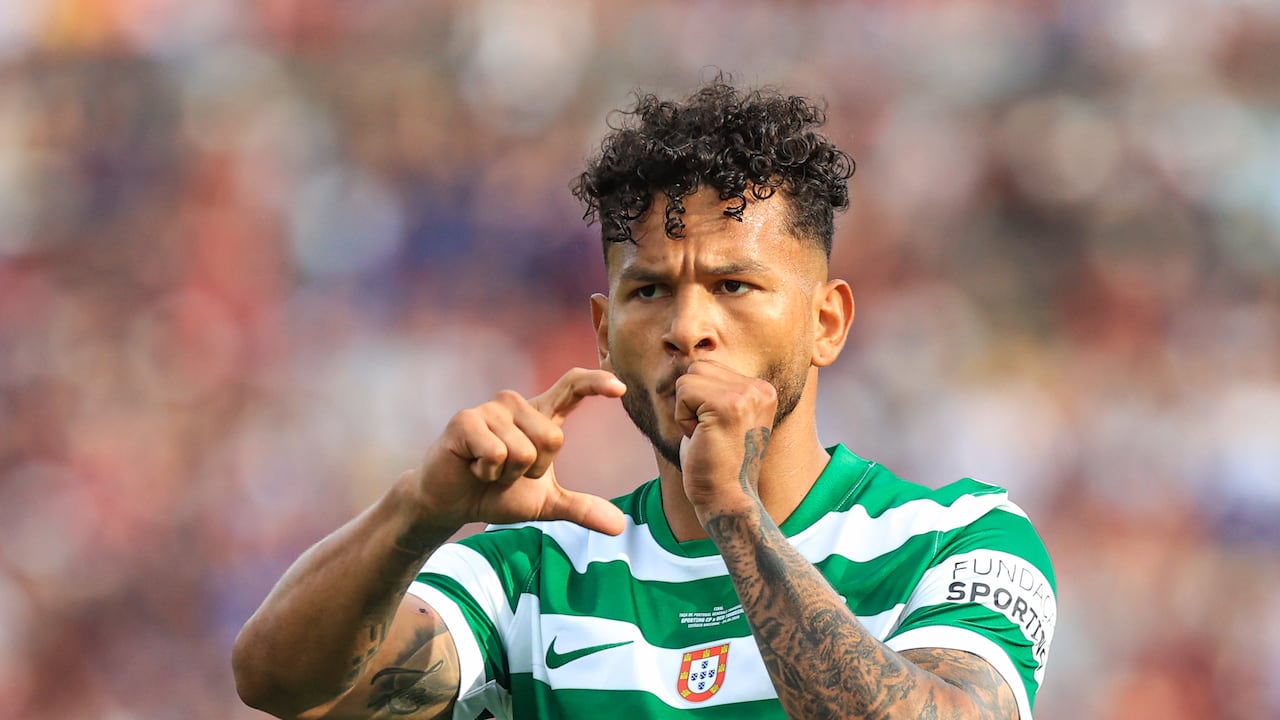 Luis Suárez, delantero colombiano del Sporting CP.