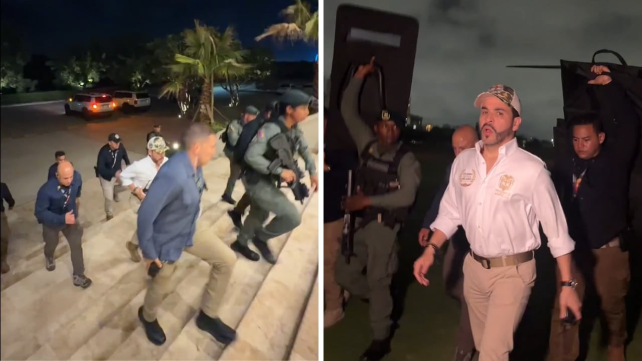 La agenda presidencial continuó en la noche luego de las actividades cumplidas en La Guajira.