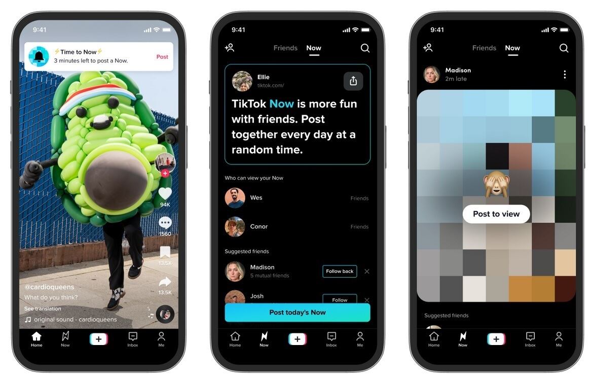 TikTok Now será retirado de la plataforma social.