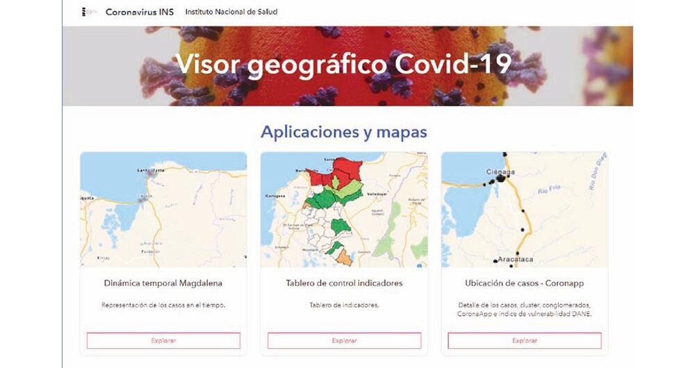 Los Sistemas de Información Geográfica, basados en tecnología de geo posicionamiento, le permiten al gobierno mapear casos confirmados, personas vacunadas, centros de salud, camas disponibles y más indicadores de salud pública que ayudan a controlar el avance de la pandemia.