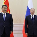 Xi Jinping, presidente de China junto a Vladímir Putin, presidente de Rusia.