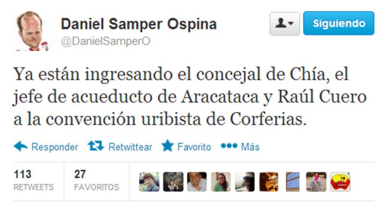 Daniel Samper Twitter