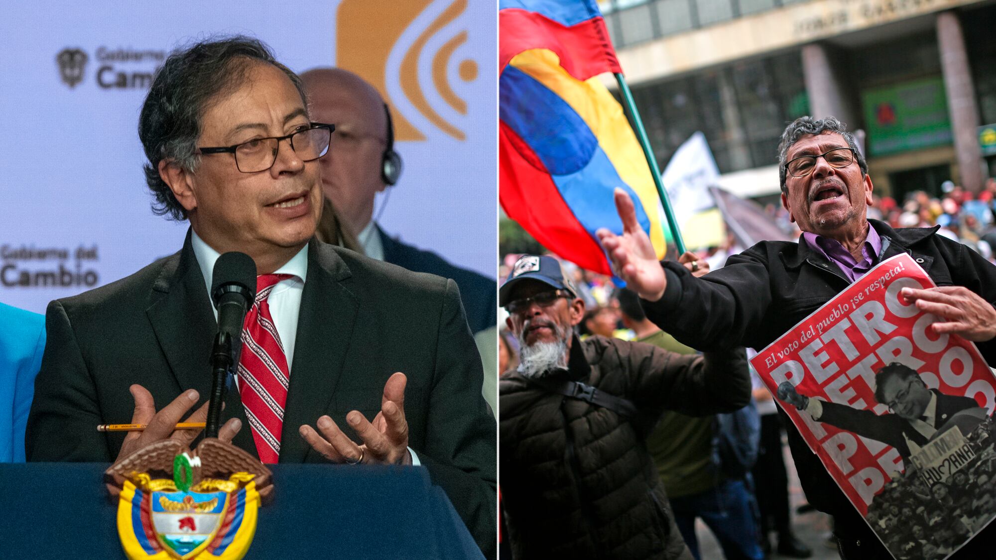 Presidente Gustavo Petro, marchas en la Corte Suprema de Justicia