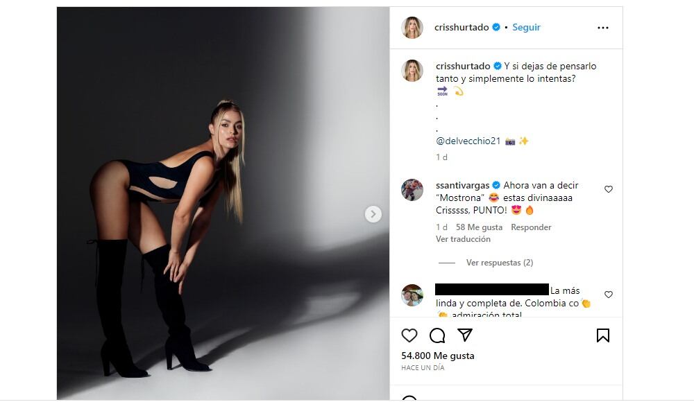 La modelo posó para un reconocido fotógrafo.