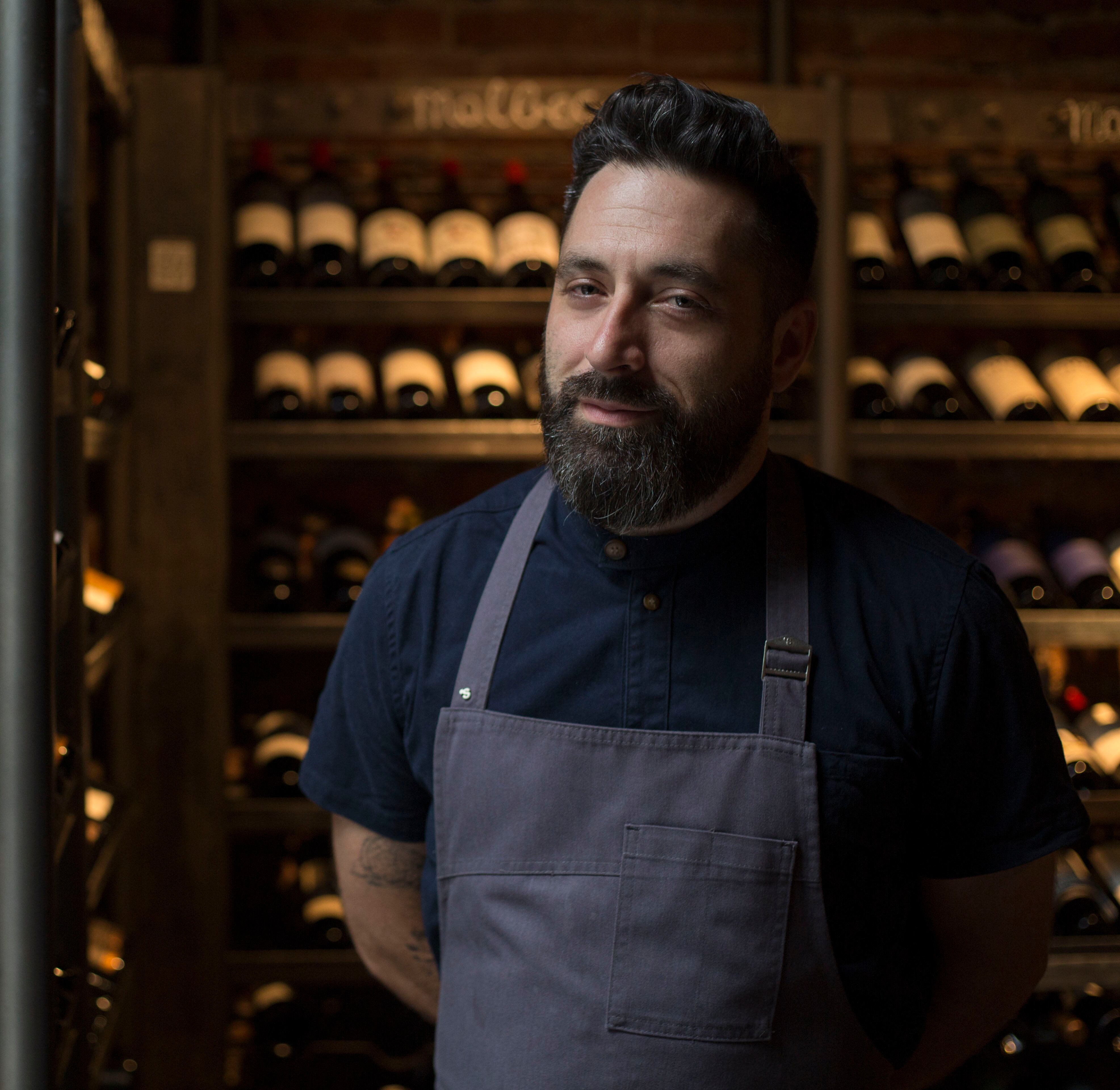 Sebastián Weigandt, chef y socio de Azafrán, restaurante en Mendoza, Argentina.