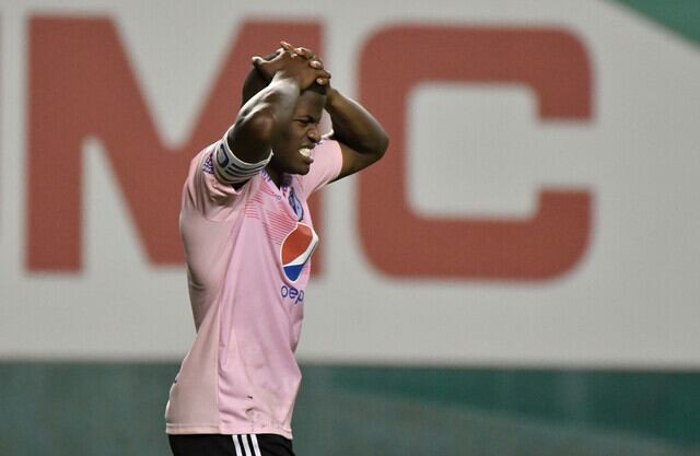 Andrés Felipe Román cuando vestía la camiseta de Millonarios en 2020