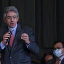 El candidato presidencial del partido Salvación Nacional, Enrique Gómez.