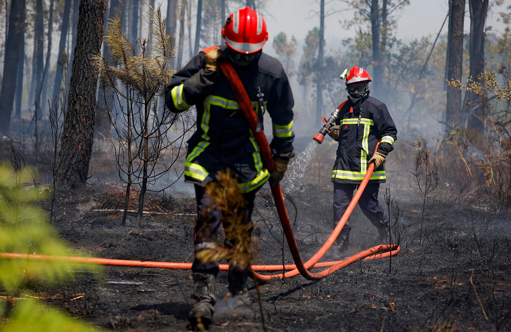 En imágenes: Incendios en el suroeste de Francia
