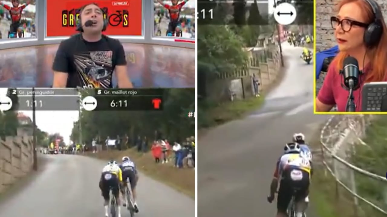 Egan Bernal emocionó a la televisión colombiana en la etapa 16 de la Vuelta a España 2025