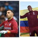 Dibu Martínez y Jhon Jader Durán compañeros en el Aston Villa Football Club