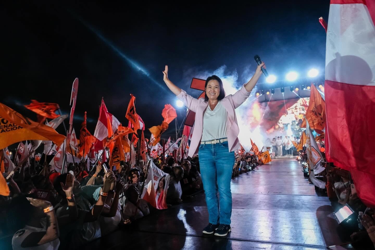 Keiko Fujimori, presidenta electa de Perú.