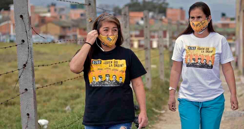 La iniciativa es de las madres de Soacha. Foto: AFP.
