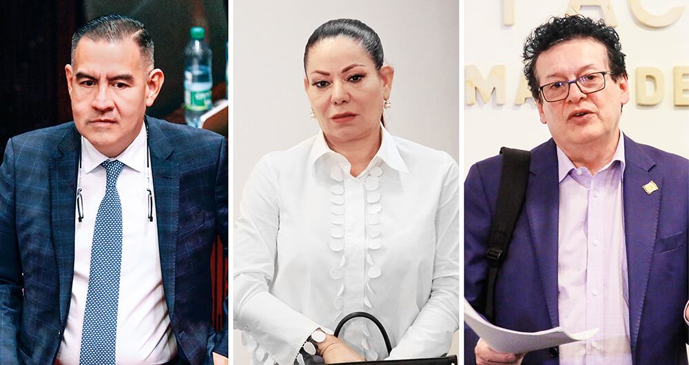  Los congresistas Gloria Arizabaleta, Wilmer Carrillo y Alirio Uribe.