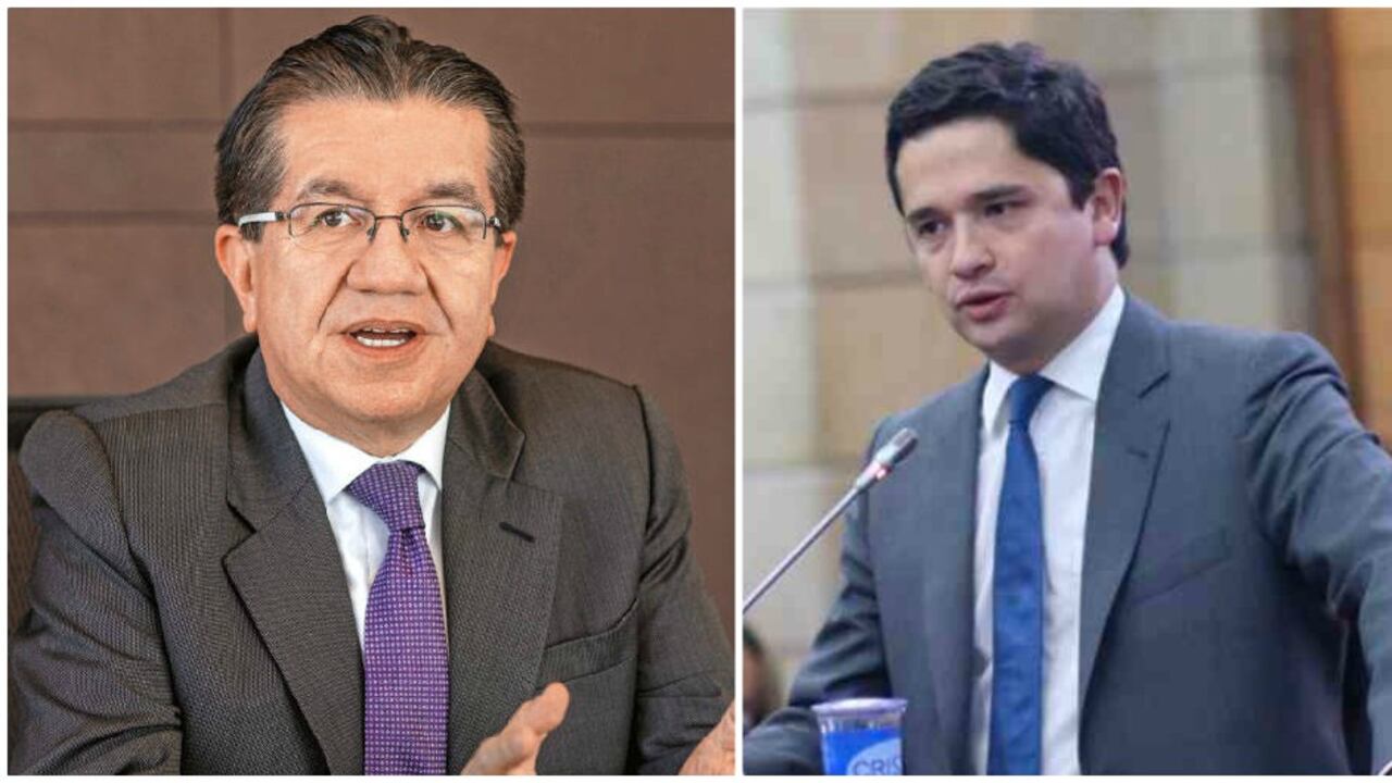 Ministro de Salud, Fernando Ruiz, José Daniel López, representante por Cambio Radical.