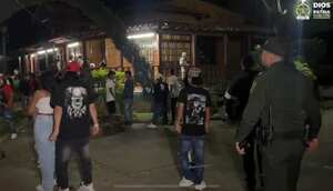 El evento se desarrollaba en una casa finca ubicada a escasos metros de Venezuela.