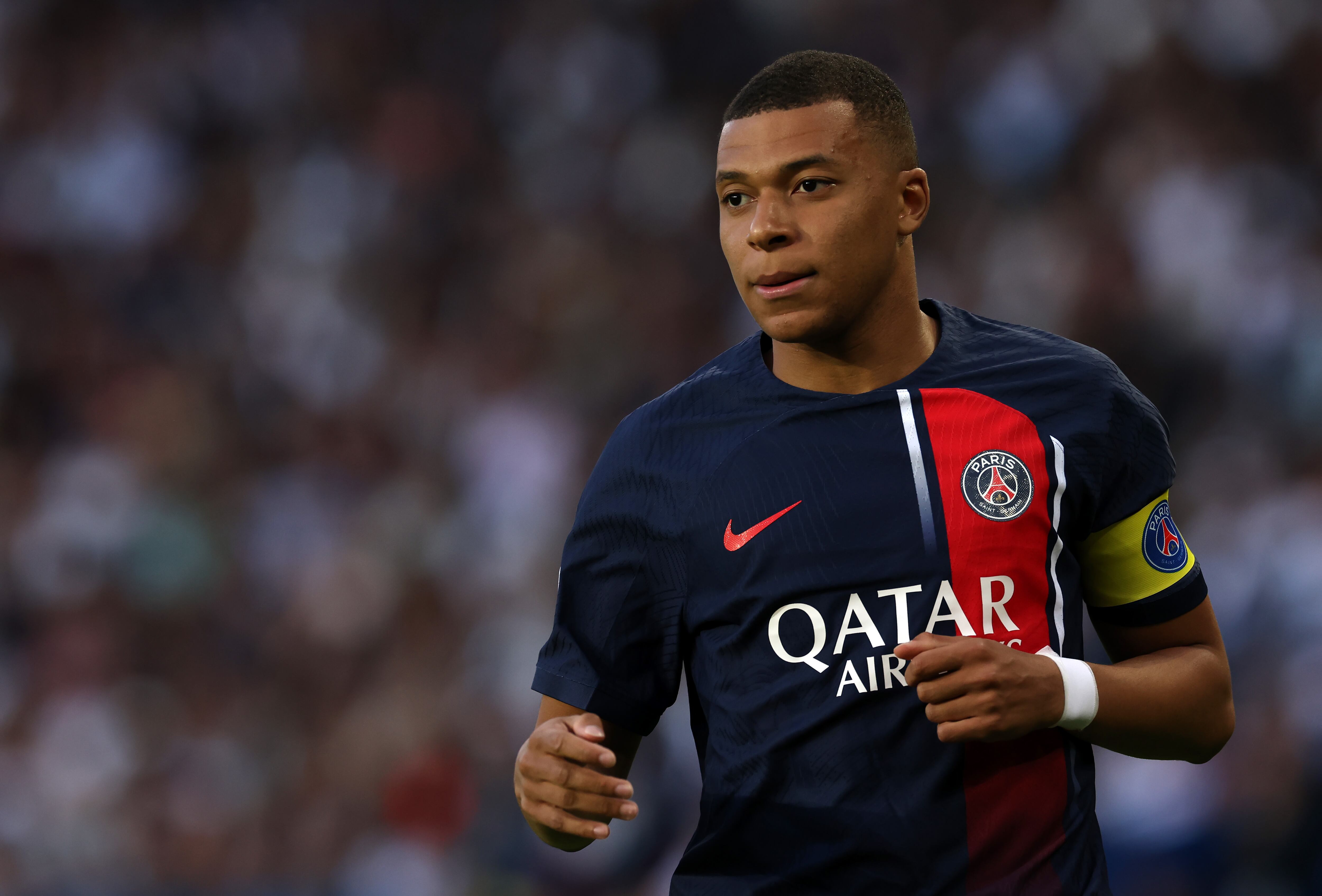 PARIS, FRANCE - JUNE 03: Kylian Mbappe of Paris Saint-Germain is seen during the Ligue 1 match between Paris Saint-Germain and Clermont Foot at Parc des Princes on June 03, 2023 in Paris, France. (Photo by Ian MacNicol/Getty Images)