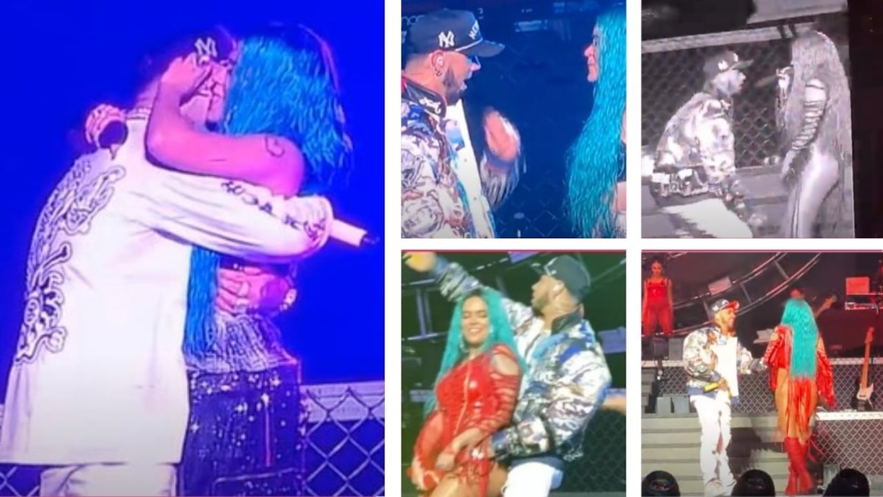 El puertorriqueño Anuel AA sorprendió a Karol G en su concierto en Puerto Rico.