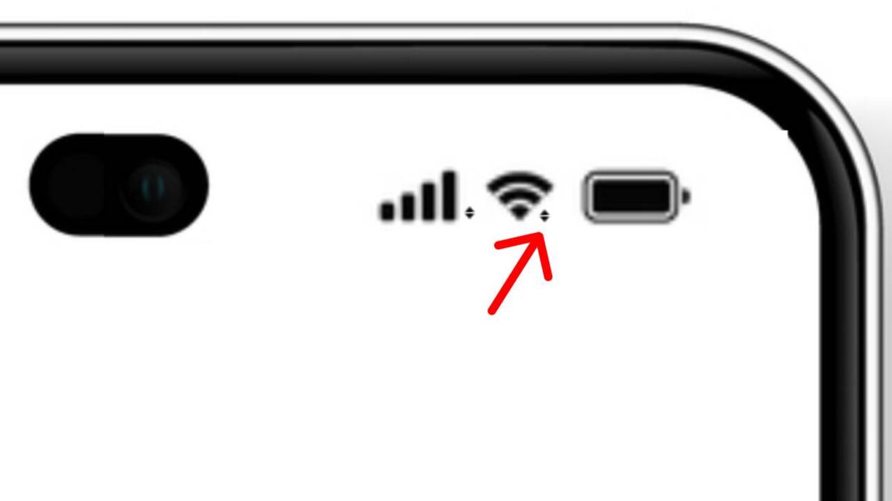 Iconos muestran la conexión del celular