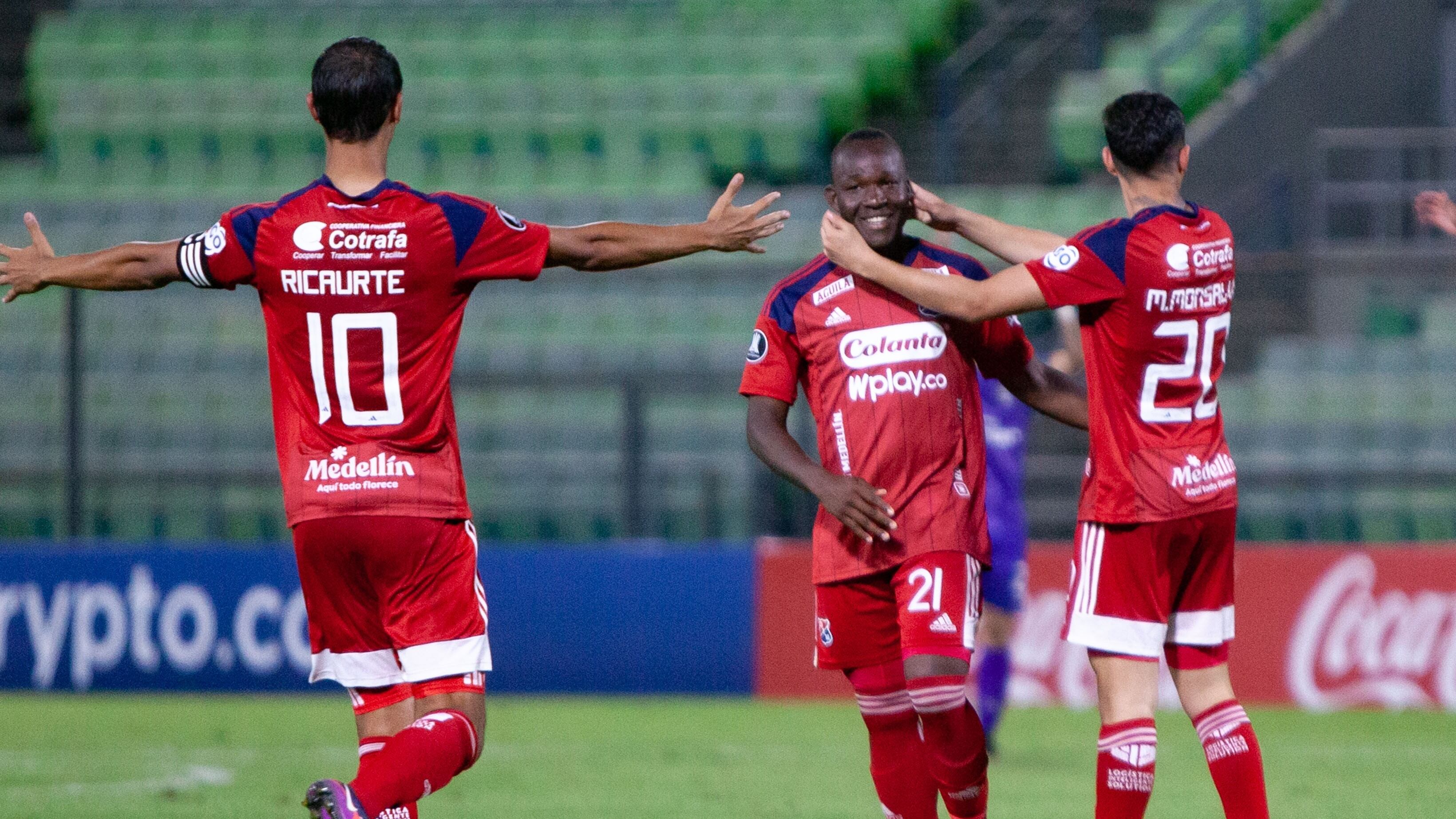 Gol de Emerson Batalla, en partido del Dim ante Metropolitanos por Copa Libertadores