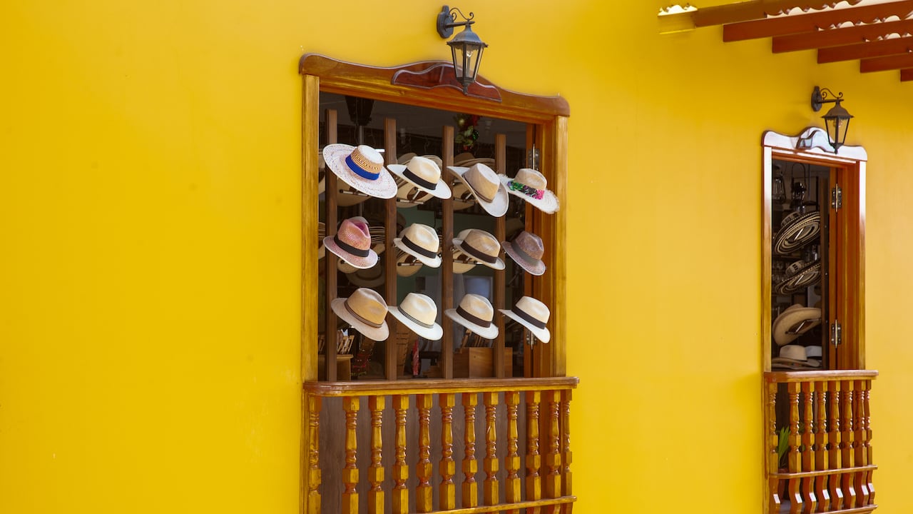 En Aguadas, Caldas, se produce el tradicional sombrero aguadeño.