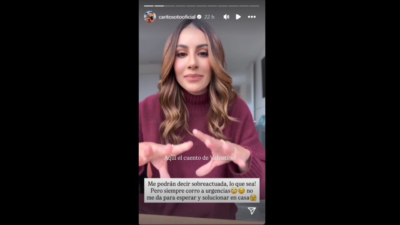 Carolina Soto vivió angustiante momento con uno de sus hijos.