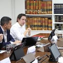 El secretario de Gobierno, Felipe Jiménez, y el personero de Bogotá, Julián Pinilla.