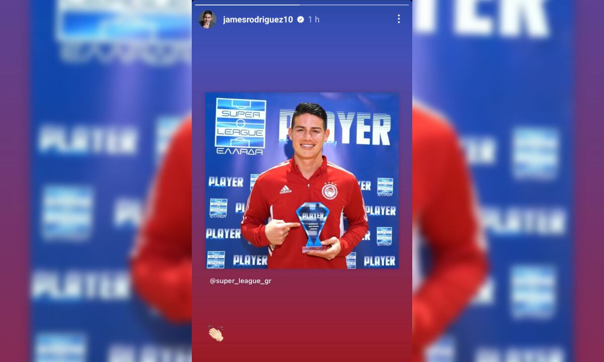 James Rodríguez. Foto: Instagram James Rodríguez
