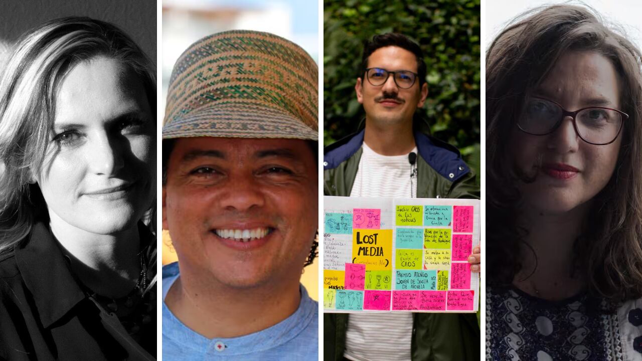 De izquierda a derecha: Andrea Cote,
Vito Apüshana, Luis Felipe Núñez y María José Navia.