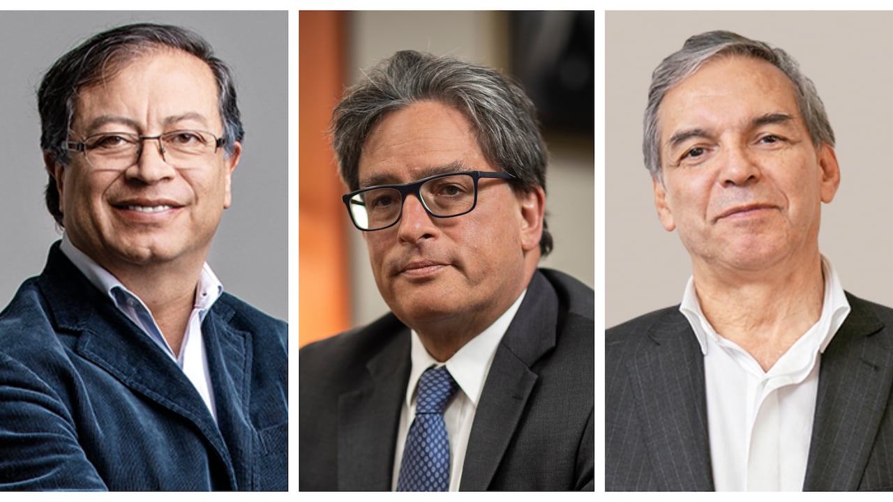 Gustavo Petro, Alberto Carrasquilla y Ricardo Bonilla.