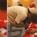 Luis Díaz, abrazado a su papá, de regreso en Colombia