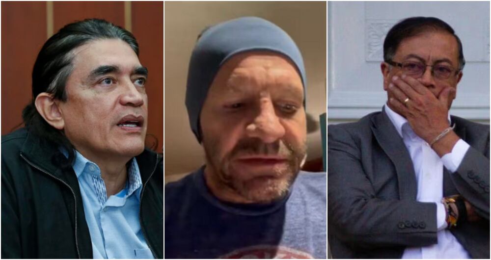 Gustavo Bolívar, exsenador; Guillermo Arturo Prieto La Rotta, más conocido como Pirry; y Gustavo Petro, presidente de Colombia