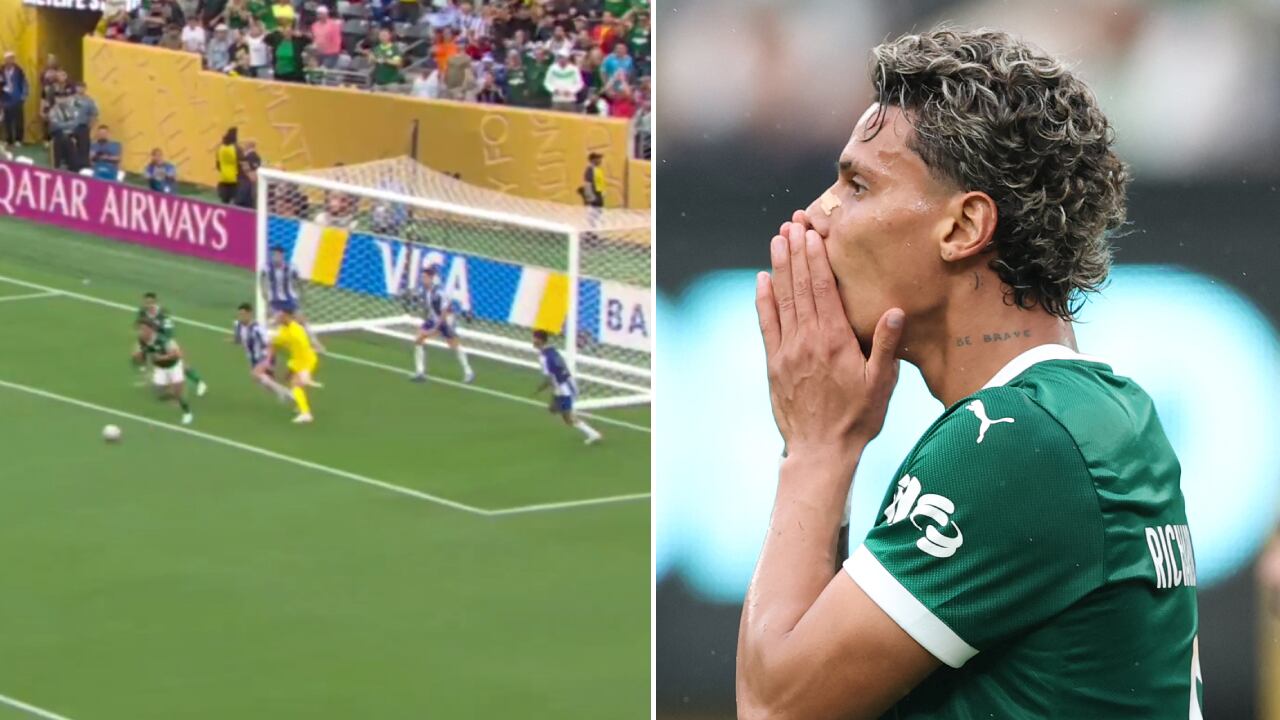 Así fue la increíble jugada de gol que se le escapó a Richard Ríos