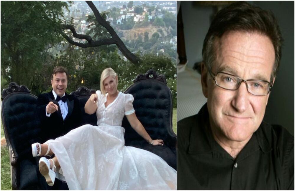 Zak Williams y su nueva esposa se casaron el 10 de octubre, el día mundial de la salud mental, para homenajear a Robin Williams, quien se suicidó en 2014.