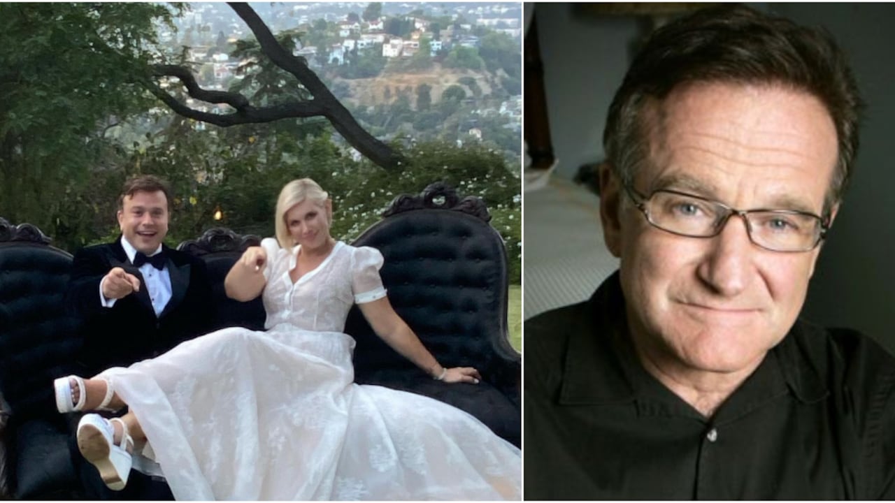 Zak Williams y su nueva esposa se casaron el 10 de octubre, el día mundial de la salud mental, para homenajear a Robin Williams, quien se suicidó en 2014.