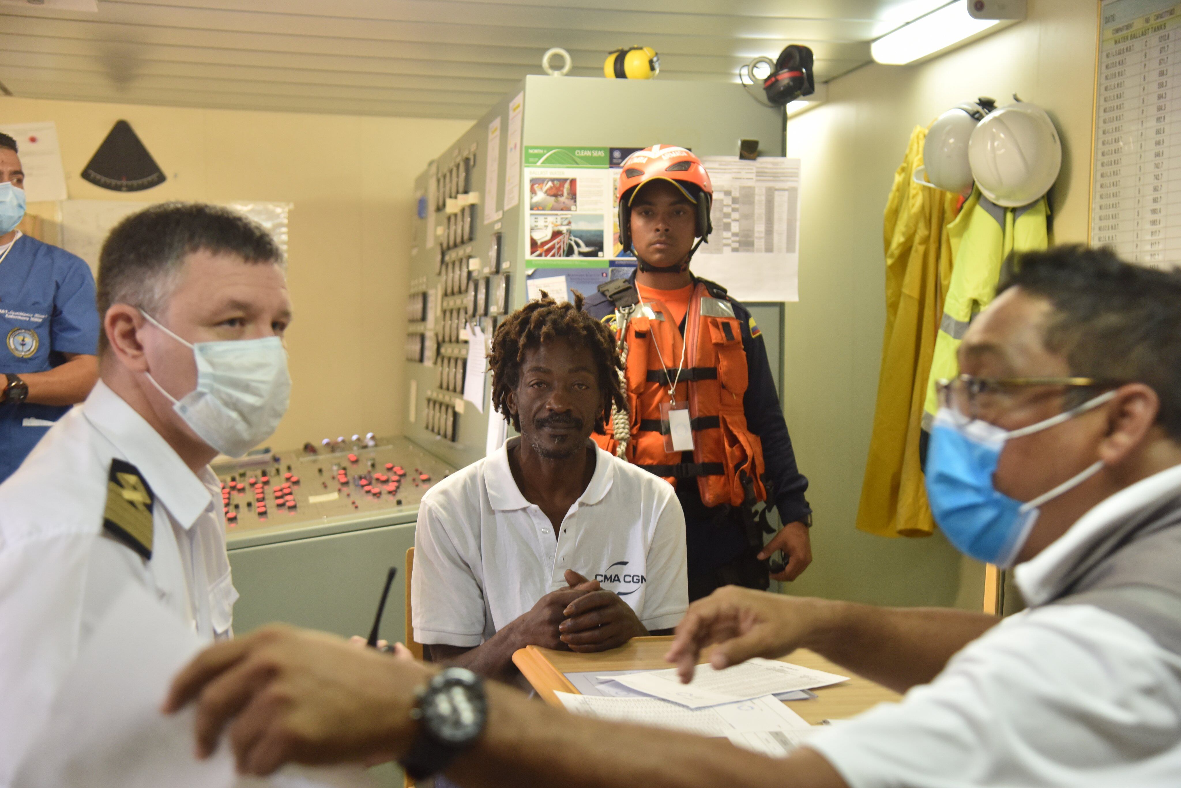 Elvis Francois, naufrago rescatado