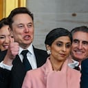 Elon Musk durante el discurso presidencial de Donald Trump