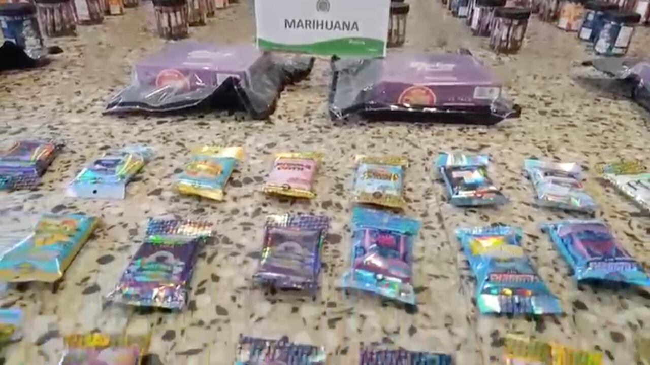 La marihuana camuflada en las gomitas.