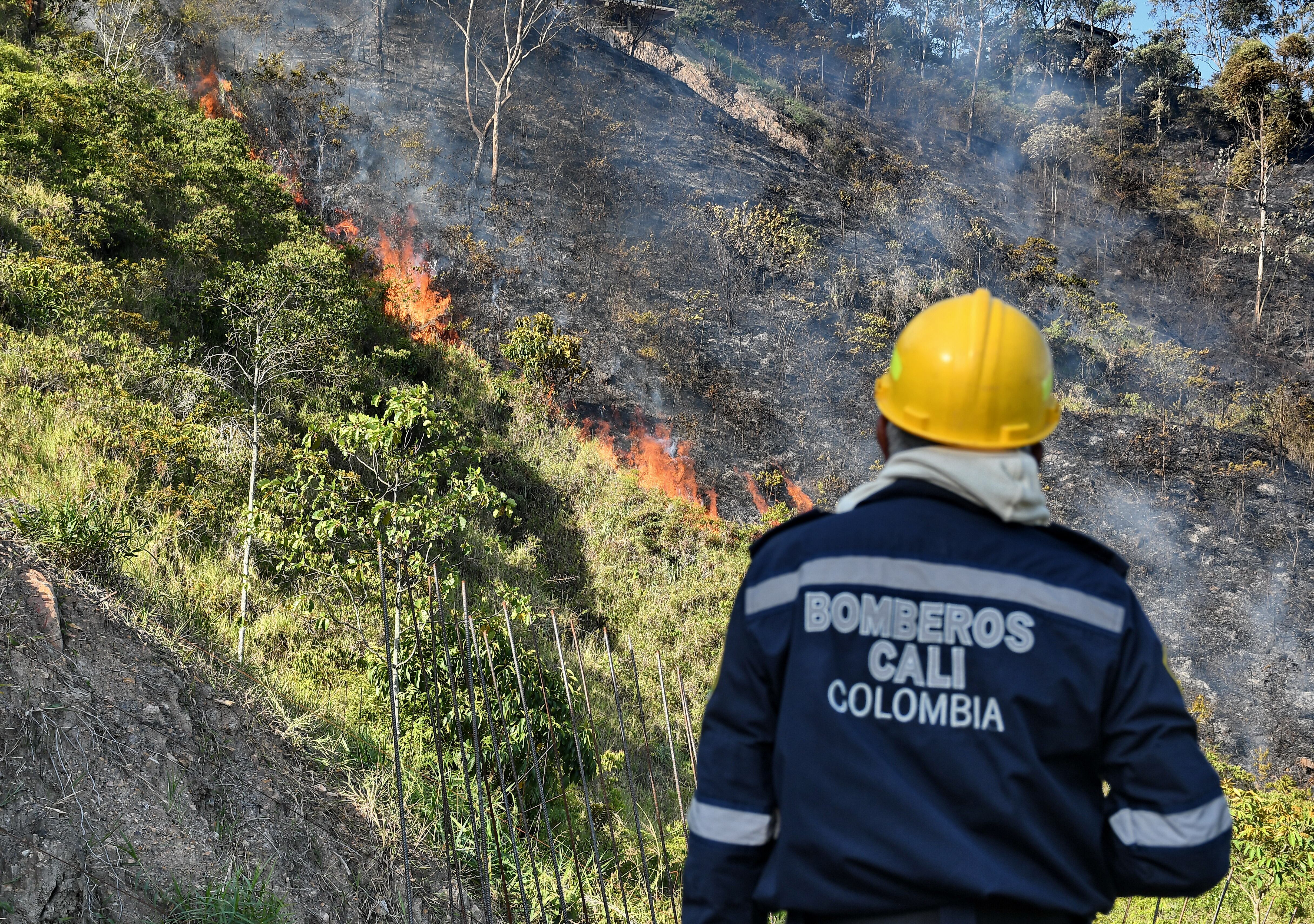 de 20Incendio forestal en la buitrera , Sep 21 23, en Cali Valle