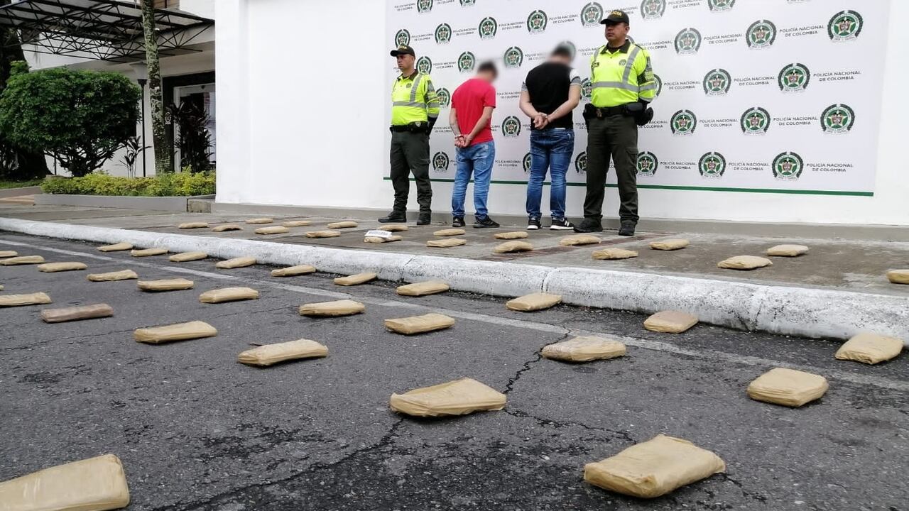 El vehículo de transporte público en el que fue encontrada la marihuana había partido de Cali con rumbo a Bogotá.