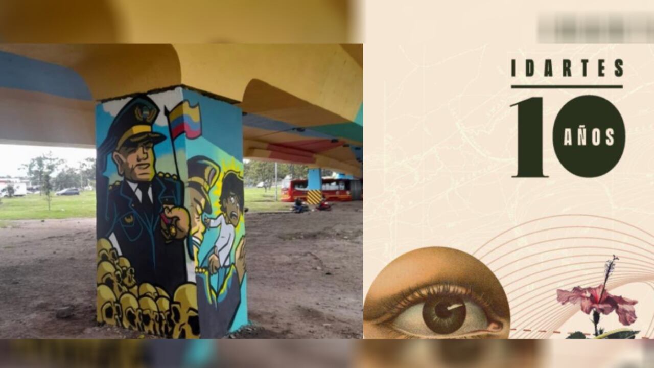 “No se censura el arte”: Distrito de Bogotá se pronunció tras polémica por mural sobre la Policía