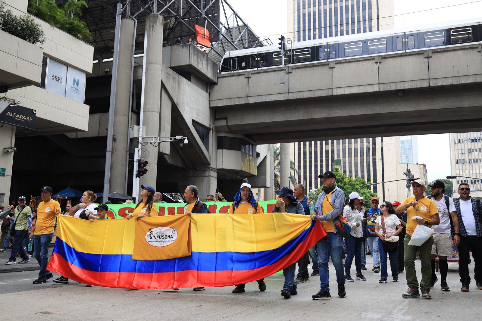 Marcha apoyo a las reformas del Presidente Gustavo Petro En Medellín