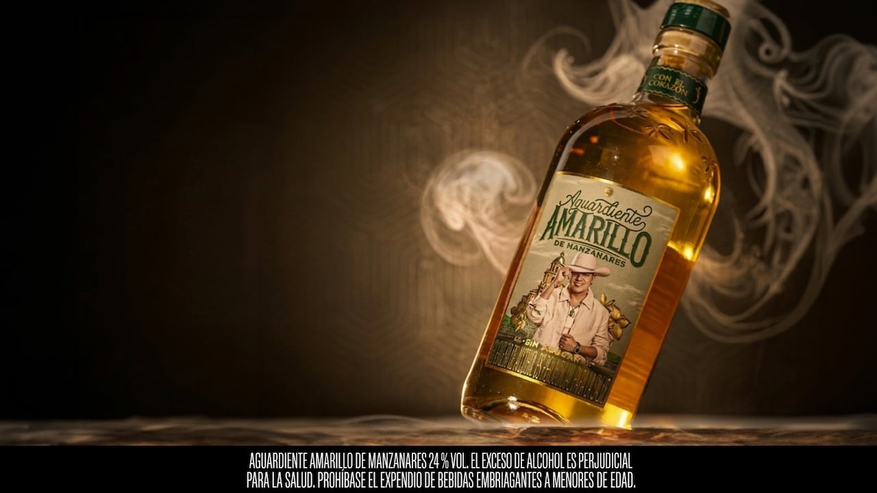 El nuevo Aguardiente Amarillo en homenaje a Yeison Jiménez.