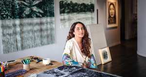 Bogotana nacida en 1974, Ana González estudió Arquitectura y luego tomó el camino del arte, que hoy sigue con una obra sensible.