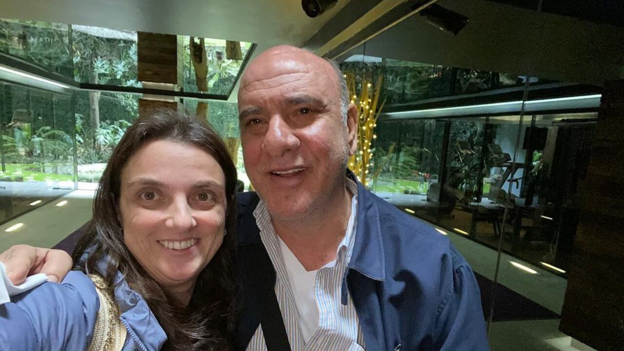 Karen Abudinen y su padre Roque Abudinen.