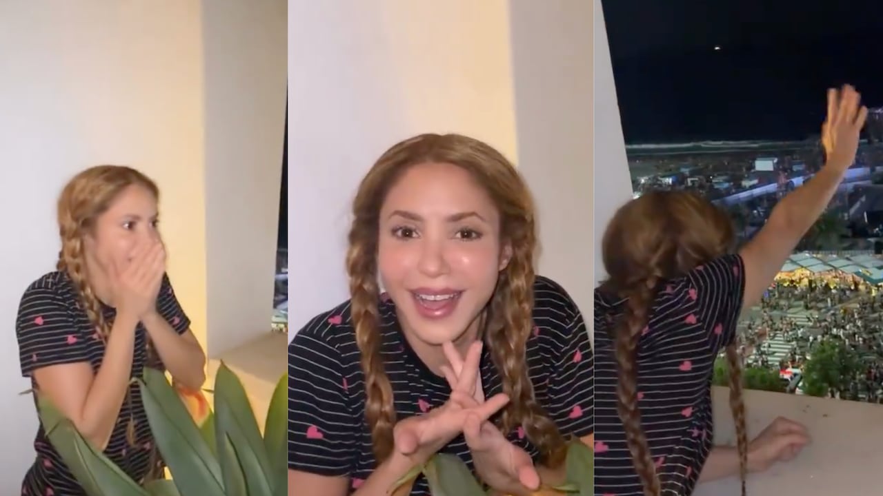 Shakira, sorprendida por la cantidad de personas que esperan su concierto en Brasil.