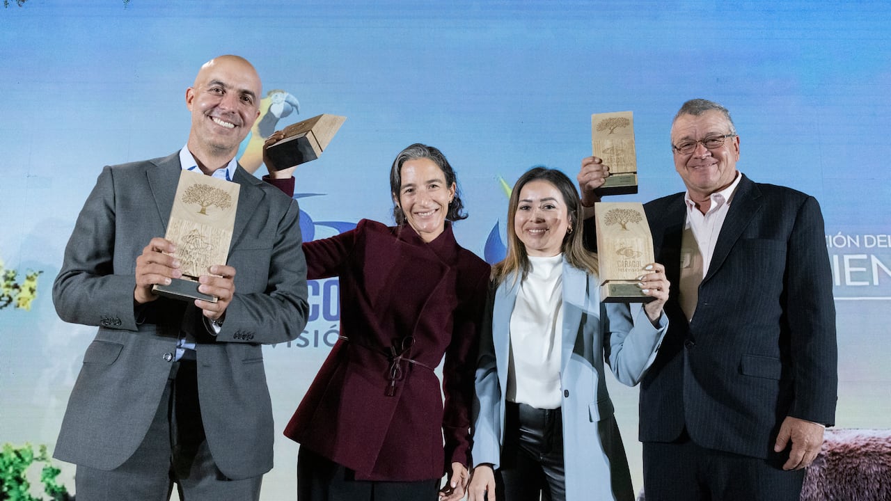 Los ganadores de la noche: Nicolás Vásquez de Takami S.A en la categoría
Grandes empresas, Mariana Sandoval de Terrasos en la categoría Pequeñas y
medianas empresas, Sandra Duarte de la Fundación Cataruben en la categoría
ONG y Carlos Eduardo Bermúdez de ASOCHAINA en la categoría Asociaciones
comunitarias.