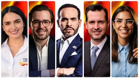 El presidente electo Abelardo De La Espriella confirmó cuatro cargos clave dentro de su despacho: (De izquierda a derecha) María Fernanda Sandoval, Nicolás Gómez, Carlos Ríos y Valerie Lafaurie.