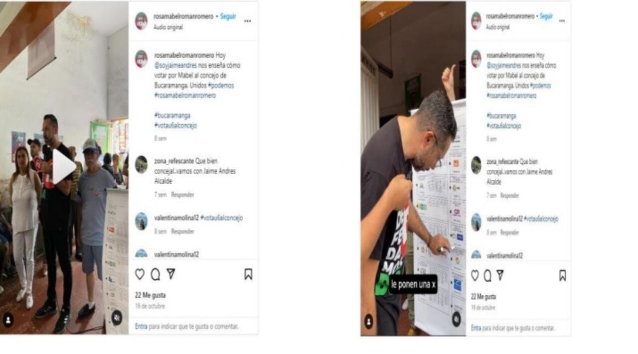 Acto de campaña a favor de la candidata al Concejo de Bucaramanga, Rosa Mabel Román Romero, por parte de Jaime Andrés Beltrán.