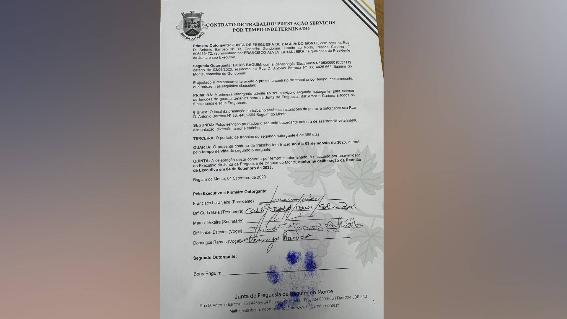 Facebook Junta de Freguesia de Baguim do Monte